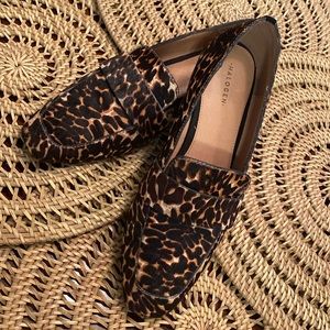 Halogen animal print calf hair flats size 8
